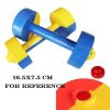 2 Pair Kids Toy Dumbbell / Plastic Dumbbell for Morning Exercises/Yellow&Blue