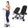 YSSOA Mini Stepper with Resistance Band; Stair Stepping Fitness Exercise Home Workout Equipment for Full Body Workout