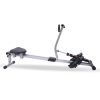 YSSOA Fitness Rowing Machine Rower Ergometer; with 12 Levels of Adjustable Resistance; Digital Monitor and 260 lbs of Maximum Load; Black