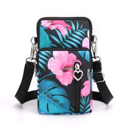 Girls Wallet Wallet Pocket Ladies Messenger Money Bag Card Case Ladies Ladies Wallet Small Bag Mini Shoulder Mobile Phone Bag (Option: Amaryllis-large)