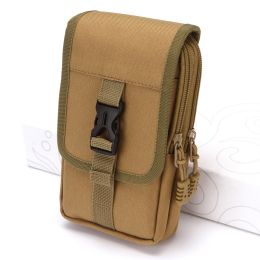 Wear Belt Mobile Phone Wear-resistant Construction Site Waist Bag (Color: Khaki)