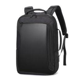 Three-purpose Multifunctional Backpack 1680 Waterproof Large Capacity Men's Business Computer Bag USB School Bag Custom (Option: Black-43X30X16cm)