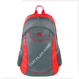 Outdoor Backpack Hiking Camping Trekking Travel Shoulder Bag Multi-functional Large Capacity Camping Bag Folding Chairs (Color: Red)