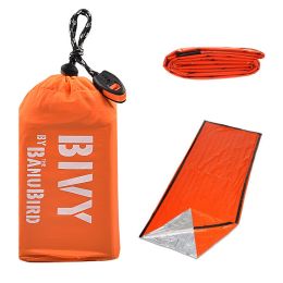 Emergency Sleeping Bag With Earthquake Relief And Thermal Insulation (Option: Pe sleeping bagx2 outer bag)