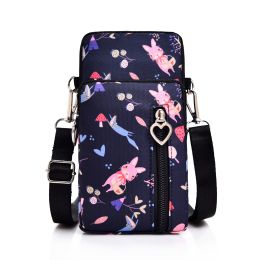 Girls Wallet Wallet Pocket Ladies Messenger Money Bag Card Case Ladies Ladies Wallet Small Bag Mini Shoulder Mobile Phone Bag (Option: Mushroom-large)