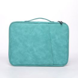 Keyboard Storage Summer Men's And Women's Earthquake Resistant Laptop Bag (Option: Peacock Blue Lamb Material-11inch)