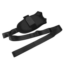 Auxiliary Ankle Ligament Stretching Device Velcro Yoga Aid Stretch Strap (Color: Black)