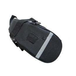 Bicycle Seat Mountain Bike Black Tail Bag (Option: Black-One Size)