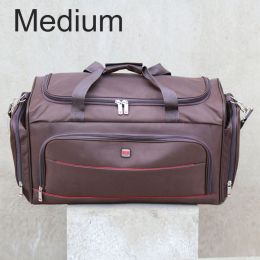 Short Distance To Oxford Large-capacity Handbag Travel Big Bag (Option: Coffee-Medium)