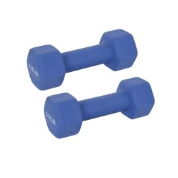 Yoga Hand Dumbbell Pair/ Body Sculpting Dumbbell Set For Women (Color: Blue)