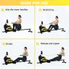 Magnetic Rowing Machine Folding Rower with 14 Level Resistance Adjustable; LCD Monitor and Tablet Holder for Foldable Rower Home Gym Cardio Workout