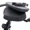 Folding Exercise Bike; Fitness Upright and Recumbent X-Bike with 10-Level Adjustable Resistance; Arm Bands and Backrest