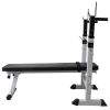 Workout Bench with Weight Rack; Barbell and Dumbbell Set 264.6 lb