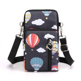 Girls Wallet Wallet Pocket Ladies Messenger Money Bag Card Case Ladies Ladies Wallet Small Bag Mini Shoulder Mobile Phone Bag (Option: Cloud-large)